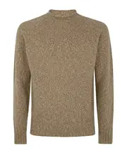 mélange-effect sweater L,M,XXL CAMEL
