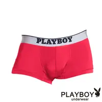 在飛比找PChome24h購物優惠-【PlayBoy】舒柔立體四角褲(紅)