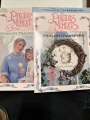 Precious Moments Iron-On Transfers Book + Creative Workbook (1996) New