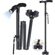 Men And Women, With Led Light, Portable Walking Cane