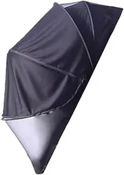 Sun Shade For Strollers - Sunshade Canopy For Pushchair | Pram Sun Shade Cover uneversal Baby Sunshade | 2-Way Zipper Breathable Bassinet Protection | UPF50+ Stroller Gnat Mesh Net Canopy For Car Seat