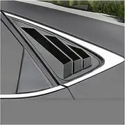 1 Pair Louvers Spoiler Panel Rear Side Window Cover Quarter Window Car Accessories Compatible for Lexus NX200 300H 15-18(Piano Black)