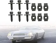 munirater 12Pcs Leaf Spring Bracket Mounting Kit Bolts J-Clips Replacement for 1967-1981 Camaro Firebird Nova eye K00039-EB