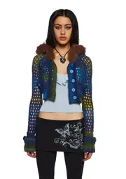 [Current Mood] A Creature's Comforts Hooded Cardigan - Blue