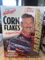 Kellogg's CORN FLAKES 24 oz Cereal Box 2000 DALE JARRETT Unopened