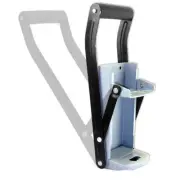 16 oz Silver Heavy Duty Can Crusher with Soft Grip Handle and Bottle Opener
