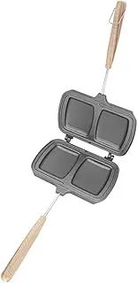[FUNNETOYU] Double Sided Non Stick Sandwich Maker Pan Versatile Cooking Utensils for Breakfast Waffles Steaks More Compatible with Gas Induction Cooktops Easy to Use Clean