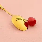 Tablespoons Household Western Food Ceramic Stainless Steel High Beauty Creative Cute High End Exquisite Spoon Serving Spoon(White)