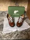 New Tastemaker Womens Vegan Brown Leather Heels Size 9