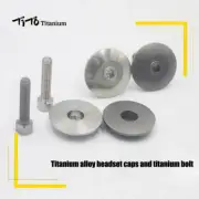 Bike Headset Caps Bicycle Parts CNC Headset Top Cap and Titanium Bolt M6*30 TiTo