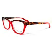 在飛比找PChome24h購物優惠-alain mikli 法式時尚絢爛線條上眉框光學眼鏡(紅)