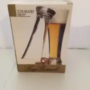 Luigi Bormioli Crystal Pilsner Glasses New Set of Four Barware Made In Italy