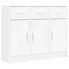 Sideboard White 91X28x75 Cm Engineered Wood Wood Sideboards & Buffets