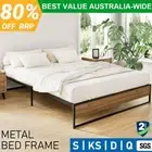 Artiss Bed Frame Metal Double Queen King Single Mattress Bed Base Platform OSLO