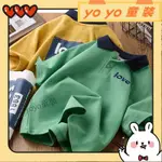 💖YOYO童裝💖夏季新款男大童短袖上衣衣服兒童POLO衫短袖2023夏季帥氣中大童POLO衫男大童T恤男孩潮YY21