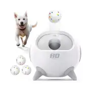 uahpet Automatic Ball Launcher for Dogs with Obstacle Detection, 20ft-80ft Ad...