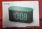 HOUSBAY Digital Alarm Clock for Bedrooms - Large Display Easy to Read Green