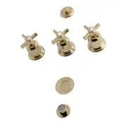 Kingston Brass KB632.ZX Millennium 1.5 GPM Widespread Bidet - Brass