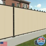 Patio Privacy Fence Screen 0 6' x 50' Outdoor Fence Cover Mesh Screen with Br