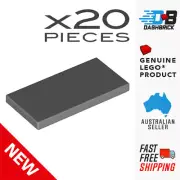 20 x LEGO® 2 x 4 Tile - Dark Grey (Dark Stone/Bluish Grey) [87079] Road/Street