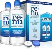 renu Bausch + Lomb Lens Solution Advanced Triple Disinfect Formula Multi-Purpose, 12 Ounce Bottle Twinpack