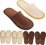 Disposable Hotel Slippers for Guests Comfortable Indoor Slippers Soft Lightweight Breathable Travel Slippers for Men and Women for Home