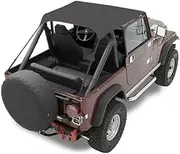 Bestop 52508-01 Black Crush Traditional Bikini Top for 76-91 CJ7, CJ8 and Wrangler YJ