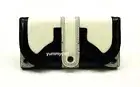 MIMCO XL WORKER LEATHER WALLET IN BLACK AND SNOW BNWT RRP$199
