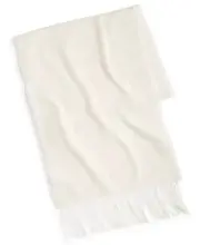 Womens Scarf Fringe Trim Ivory STYLE&CO $25 NWT