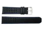 Citizen 59-S52492 Original 22mm Black Leather Watch Band AT7030-05E 4-S079870