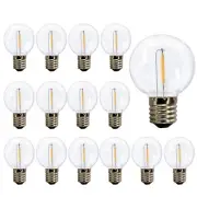 G40 Globe Replacement Bulbs C9/E17 Intermediate Base 1W G40 Shatterproof Wate...