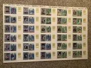 1993 KRAFT SINGLES SUPERSTARS BASEBALL CARDS - COMPLETE SET UNCUT SHEET MINT