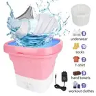 4.5L Mini Washing Machine Foldable Washer Portable Camping Socks Underwear Washe