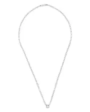 dinh van 18K White Gold Le Cube Diamant Large Chain Necklace with Diamond, 17.7