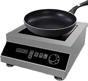 Induction Cooker, Induction Cooker with Portable Black Crystal Glass Plate, with 3500w High Power, 6 Power Levels, Timer, Safety Lock & Sensor Touch Control