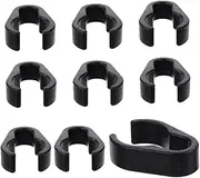 HAMPPLIES 10Pcs Durable Mic Cable Holder Clips Strong Clamps for Microphone Cable Management Securely Fastens Wires Mic Stands Prevents Cable Movement and Damage