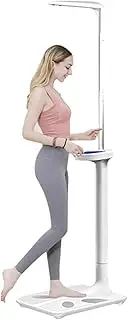 Professional Medical Scale for Doctor Physician, Ultrasonic Height and Weight Scale with LCD Display, High Precision Weighing Scale, Automatic Body Fat Measuring Instrument