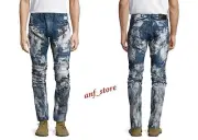 NWT PRPS Goods JAPAN BARRACUDA Men Jeans 36 x 32 Faded DISTRESSED Printed $450