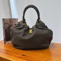 在飛比找PopChill優惠-[二手] Louis Vuitton LV 灰色全皮MAHI