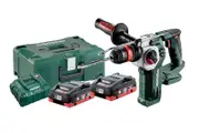 Metabo KHA18LTXBL24QUICK40K - 18V Brushless 24mm SDS+ Rotary Hammer Kit (2 x 4.0Ah) + Quick Change Chuck