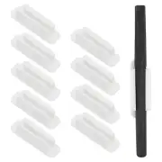 Pen Holder for Desk, 10 Pack Adhesive Pencil Holders Pencil Holder, White