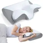 HOMCA Memory Foam Cervical Pillow, 2 in 1 Ergonomic Contour Orthopedic Pillow fo