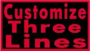 Custom Embroidery 8" x 4" Name Tag 3 LINES Patch With VELCRO® Brand Fastener