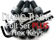 Floyd Rose Saddle Intonation & Locking Nut Screws Black - Plus Hex / Allen Keys!