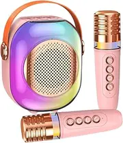 Portable Karaoke Machine for Kids | Wireless Karaoke Machine Small for Kids | Funny Singing Machine Household Karaoke Speaker Heavy Bass for Classroom, Bedroom