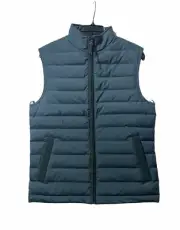 Ted Baker Dark Teal Goose Down Walkers Quilted Vest Gilet Size 2 (Small) $315