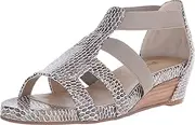 [VANELi] Women's Kamlyn Taupe per Print/Match Elastic Sandal 7.5 M (B)