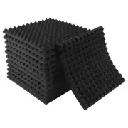 12 Pack Pyramid Shape Soundproof Foam Sound Proof Padding Panel for Echo1693