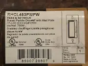 Legrand RHCL453PWPW Radiant Dimmer Light Switch with Wall Plate in White