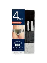 DBK 4 Pack Hipster Brief
